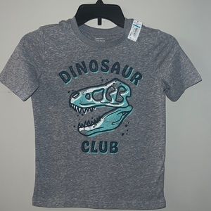Jumping Bean Boys Size 7 - Dinosaur Club T-Shirt Grey-New
